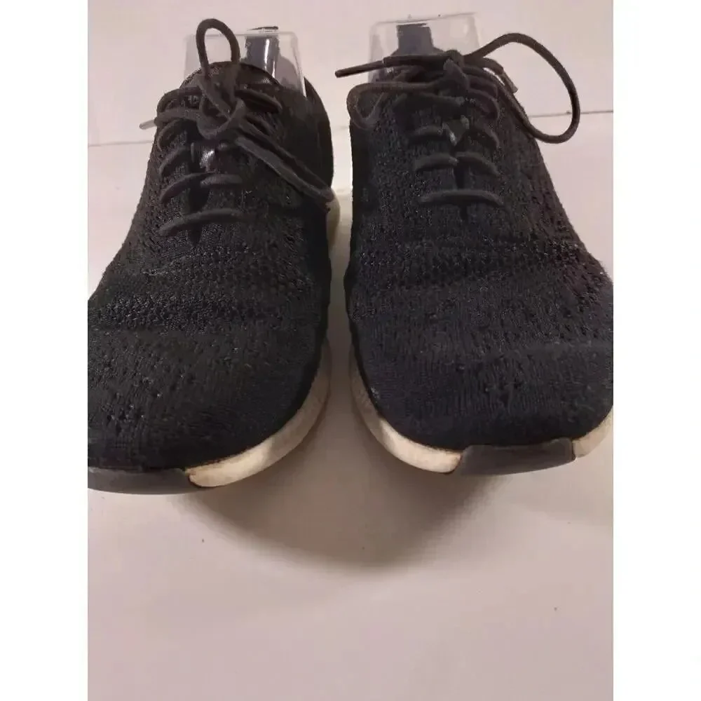 Cole Hann Grand.0S Black Fabric Lightweight Perferated Lace Up Shoes Sz 9 B
